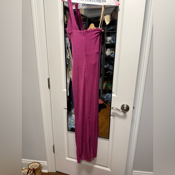 Jlux label Berry Slinky Krishna One Shoulder Maxi Dress - Picture 3 of 3